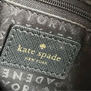 Kate Spade black crossbody gold accents